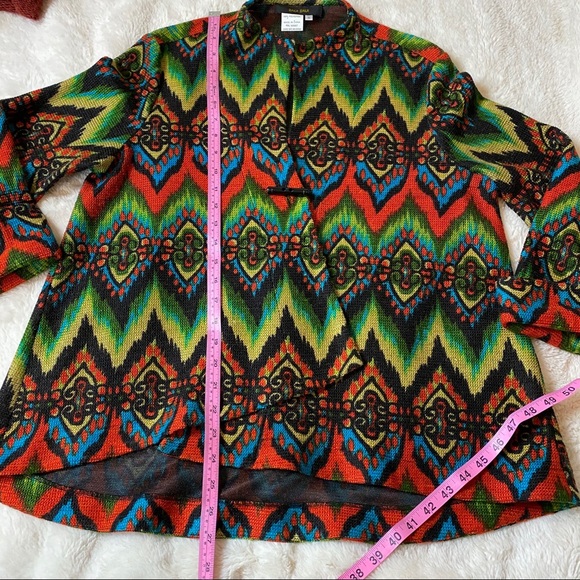 Bala Bala Multi Color Chevron Jacket Small - Picture 9 of 9